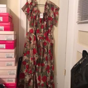 Floral off shoulder top